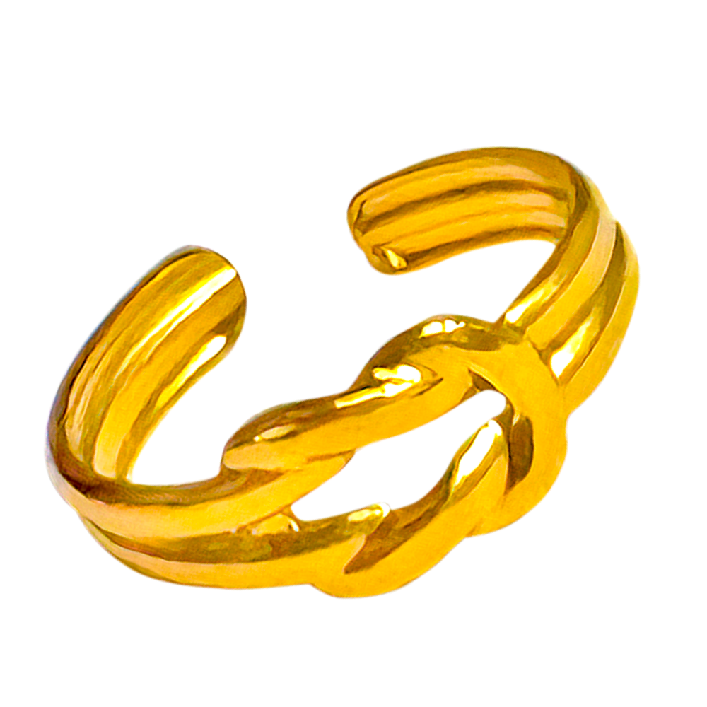Anillo ajustable dorado