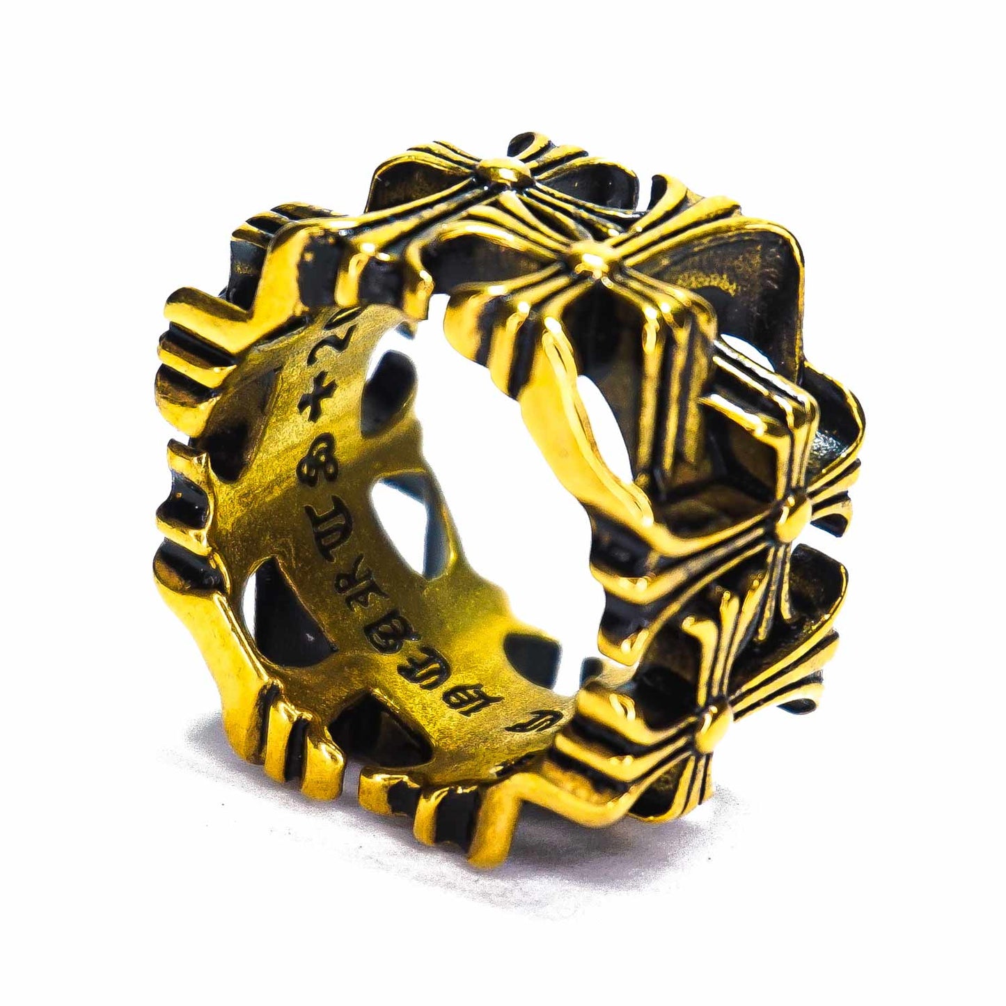 Anillo cruz Gótica
