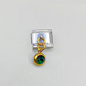 Charm piedra Plata con dorado
