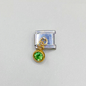 Charm piedra Plata con dorado