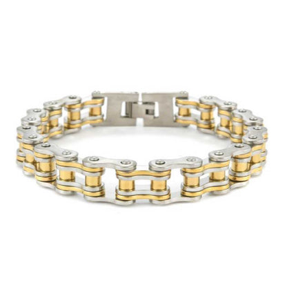 Pulsera cadena combinada