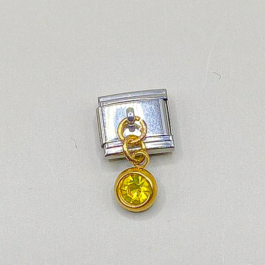 Charm piedra Plata con dorado