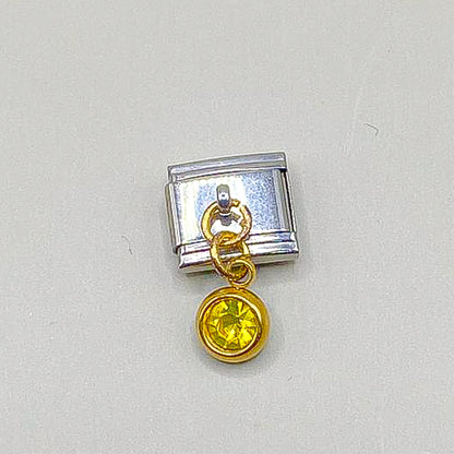 Charm piedra Plata con dorado