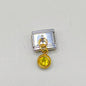 Charm piedra Plata con dorado