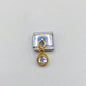 Charm piedra Plata con dorado