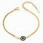 Pulsera dorada con ojo turco